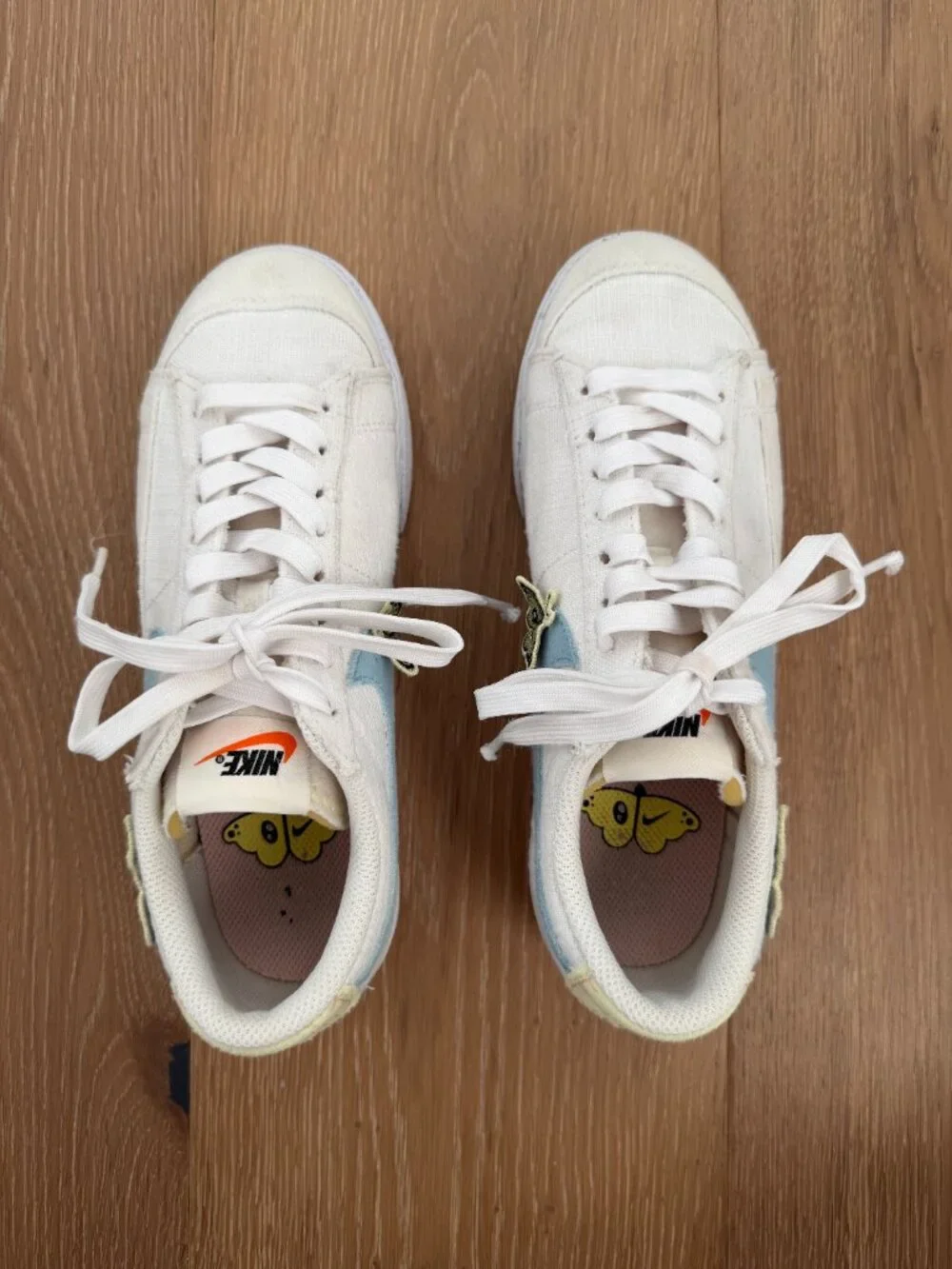 Nike Shoes Womens 5.5 Sneakers White Blazer Lo Platform DJ6376-100 Air Sprung